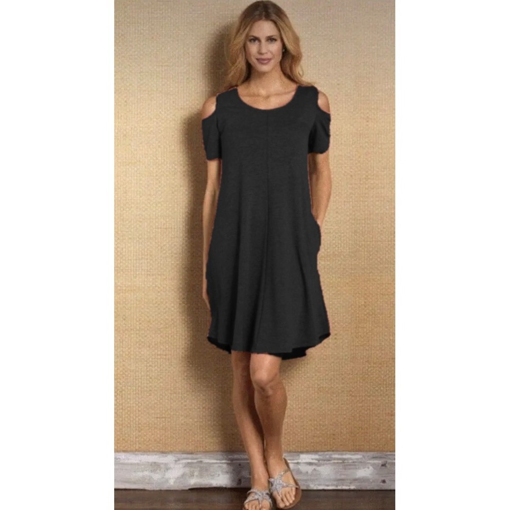 Soft Surroundings Cold Shoulder Dress Small